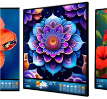 Art Museum 4K Ultra-Thin Square LCD Display Monitor Advertising