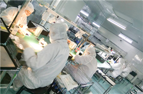 Inspection area of the appearance for the TP+LCD assembly