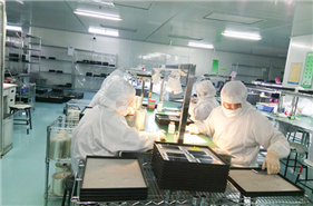 Cleaning surface and covering protection's film in the final inspection area
