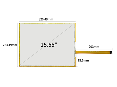 15.55inch 3m Surface Capacitive Touch Panel 17-9231-206/98-0003-3128-4