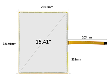 15.41inch 3m Surface Capacitive Touch Panel 17-8771-205/98-0003-2200-2